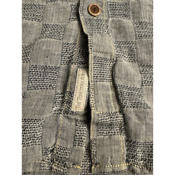 The Territory Ahead Men’s Linen Blend Light Long Sleeve Btn Front Shirt Medium - Picture 2 of 6